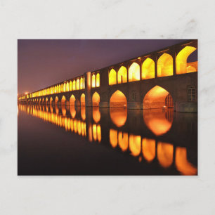 Briefkaart Siosepol (Brug van 33 Arch) Isfahan Ira