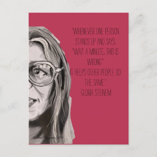 briefkaart Sisterhood serie - Gloria (Voorkant)