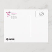 Briefkaart Sjabloon Bewustzijn bij borstkanker (Achterkant)