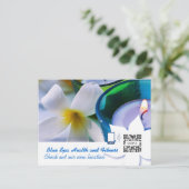 Briefkaart Sjabloon Blue Spa (Staand voorkant)