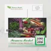 Briefkaart Sjabloon Boerenmarkt (Voorkant / Achterkant)