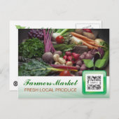 Briefkaart Sjabloon Boerenmarkt (Voorkant / Achterkant)