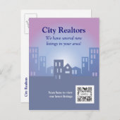 Briefkaart Sjabloon City Realtors (Voorkant / Achterkant)