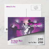 Briefkaart Sjabloon Event Dance (Voorkant / Achterkant)