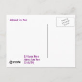 Briefkaart Sjabloon Event Dance (Achterkant)