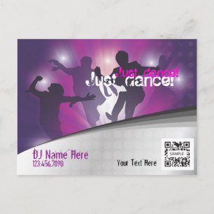 Briefkaart Sjabloon Event Dance