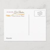 Briefkaart Sjabloon Fijn dineren Frans (Achterkant)