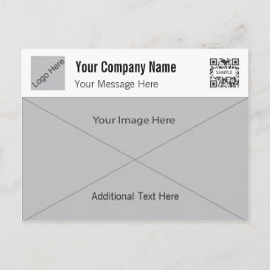 Briefkaart Sjabloon Generiek Grijs 1