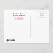 Briefkaart Sjabloon Nagelsalon (Achterkant)