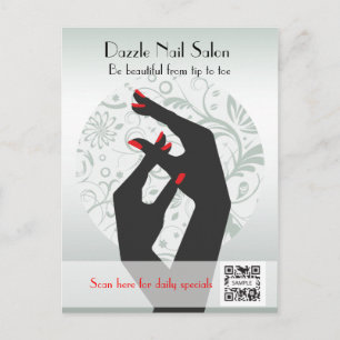 Briefkaart Sjabloon Nagelsalon