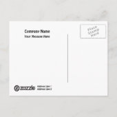 Briefkaart Sjabloon Shop Meisje (Achterkant)