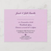 Briefkaart sjabloon uitnodiging voor binnenpartij (Achterkant)