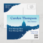 Briefkaart Sjabloon Verenigde Staten Nationale Mon (Voorkant / Achterkant)