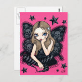 briefkaart "Skulls and Stars" (Voorkant / Achterkant)