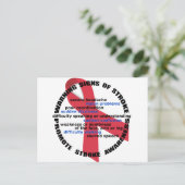 Briefkaart Slag bewustzijn en preventie (Staand voorkant)