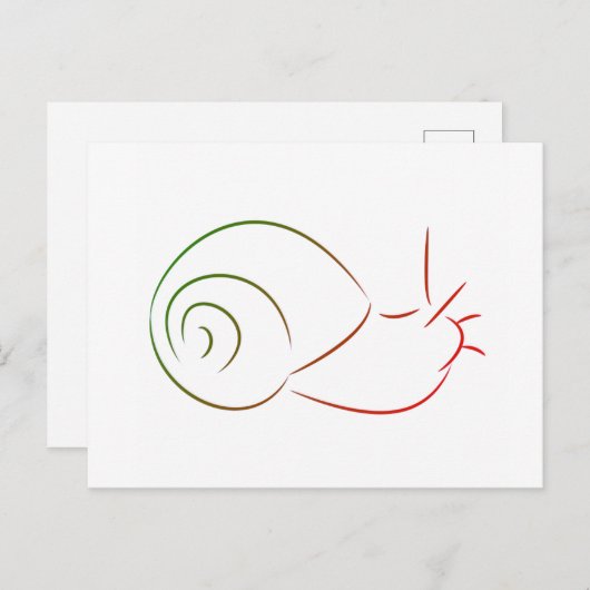 Briefkaart slak (Voorkant / Achterkant)
