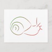 Briefkaart slak (Voorkant)