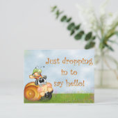 Briefkaart slak (Staand voorkant)