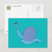 Briefkaart slak (Voorkant / Achterkant)