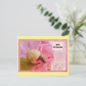 Briefkaart slak- en bloemenpostovergangen (Staand voorkant)