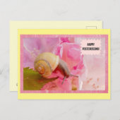 Briefkaart slak- en bloemenpostovergangen (Voorkant / Achterkant)