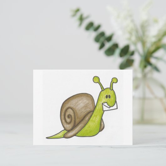 Briefkaart slak-mail (Staand voorkant)