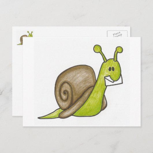 Briefkaart slak-mail (Voorkant / Achterkant)
