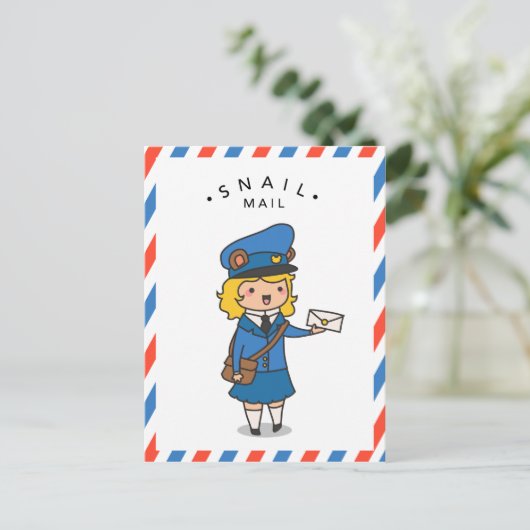 Briefkaart slak-mail (Staand voorkant)