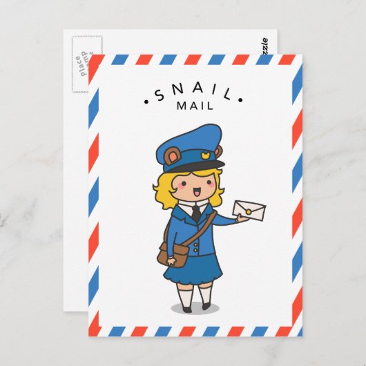 Briefkaart slak-mail (Voorkant / Achterkant)