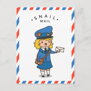 Briefkaart slak-mail