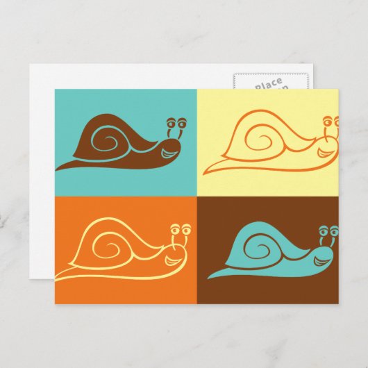 Briefkaart slakken (Voorkant / Achterkant)