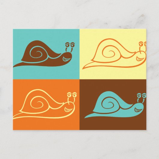 Briefkaart slakken (Voorkant)