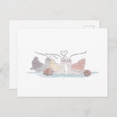 Briefkaart slakkenfamilie (Voorkant / Achterkant)