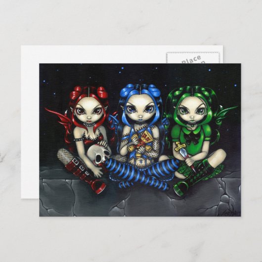 briefkaart "Slecht, Tricksy en False" (Voorkant / Achterkant)