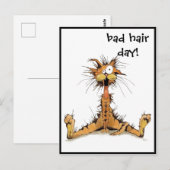 Briefkaart - Slechte haardag! (Voorkant / Achterkant)