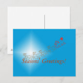 Briefkaart - Sleigh Greetings (Voorkant / Achterkant)