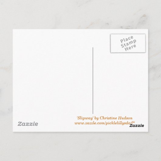 briefkaart "Slipway" (Achterkant)