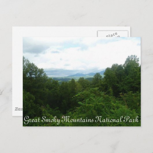 Briefkaart "Smoky Mountains" (Voorkant / Achterkant)