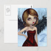 briefkaart "SneeuwAngels" (Voorkant / Achterkant)