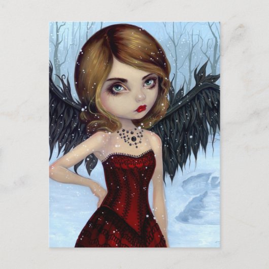 briefkaart "SneeuwAngels" (Voorkant)