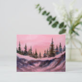 Briefkaart Sneeuwlandschapsafdrukken (Staand voorkant)