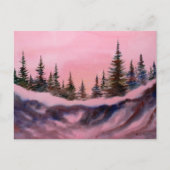 Briefkaart Sneeuwlandschapsafdrukken (Voorkant)