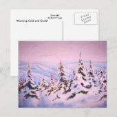 Briefkaart Sneeuwlandschapsafdrukken (Voorkant / Achterkant)