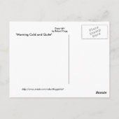 Briefkaart Sneeuwlandschapsafdrukken (Achterkant)