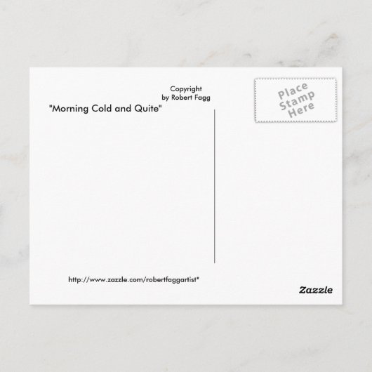 Briefkaart Sneeuwlandschapsafdrukken (Achterkant)