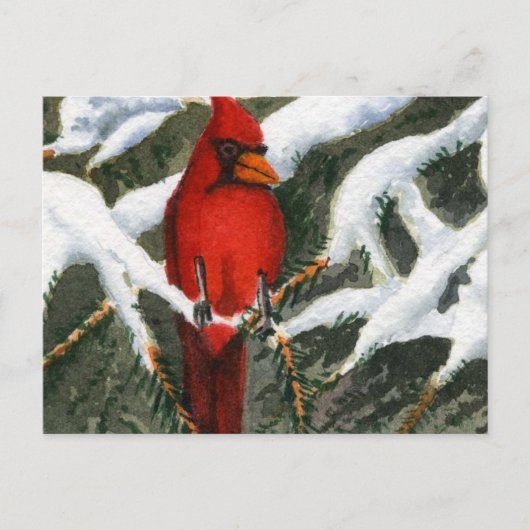 Briefkaart Sneeuwlandschapsafdrukken (Voorkant)