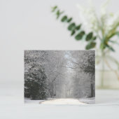 Briefkaart, Sneeuwscène hi def fotografie Briefkaart (Staand voorkant)