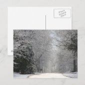 Briefkaart, Sneeuwscène hi def fotografie Briefkaart (Voorkant / Achterkant)
