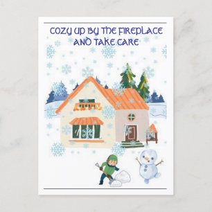BRIEFKAART SNEEUWTIJD