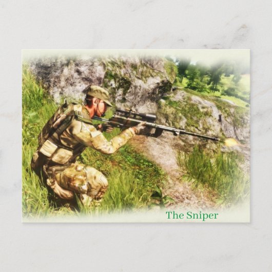 Briefkaart:Sniper Briefkaart (Voorkant)